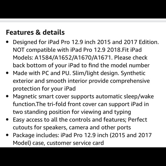 JETech Blue Case for iPad Pro 12.9 inch (2015, 2017 model) EUC - Picture 5 of 9